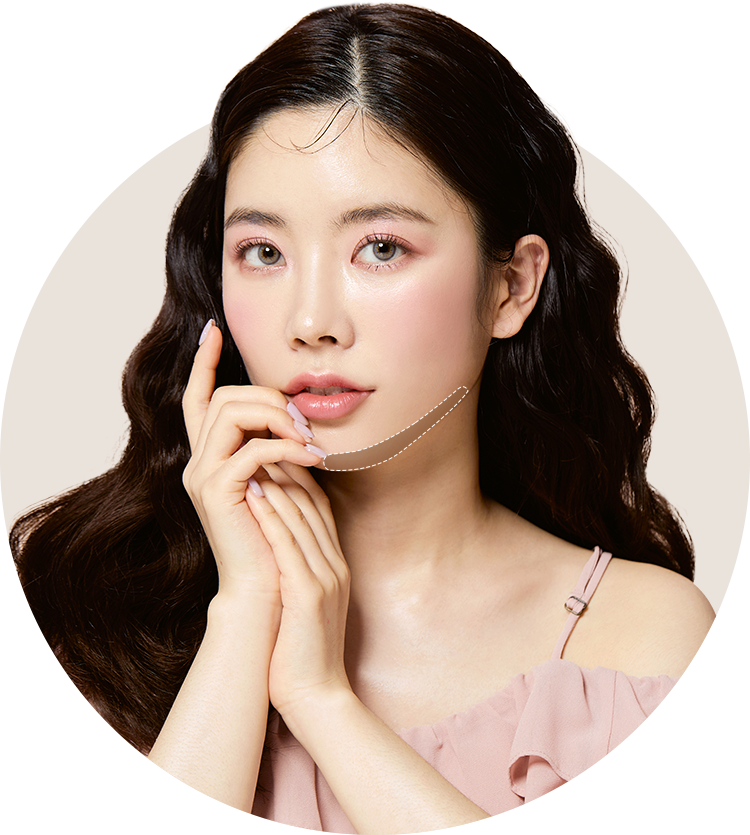 이중턱 · 턱선